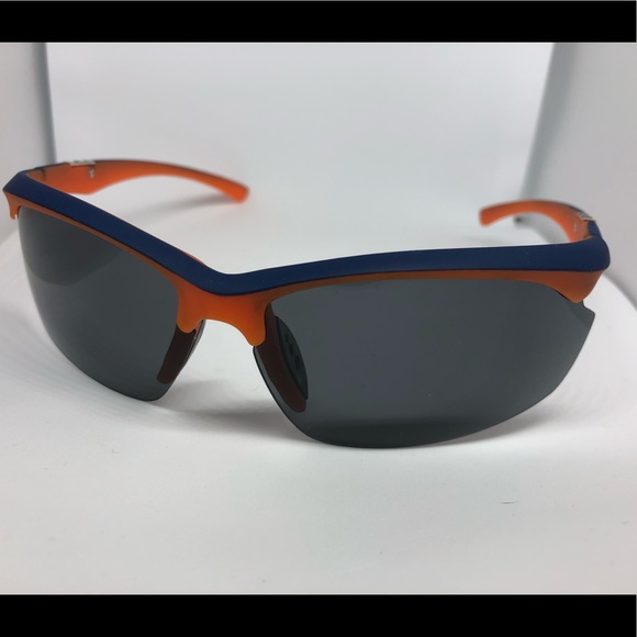 🛍 Sporty Sunglasses Orange and Blue RARE - Picture 2 of 7